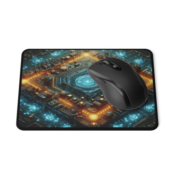 Beautiful Fantasy CyberTech Non-Slip Gaming Mouse Pad