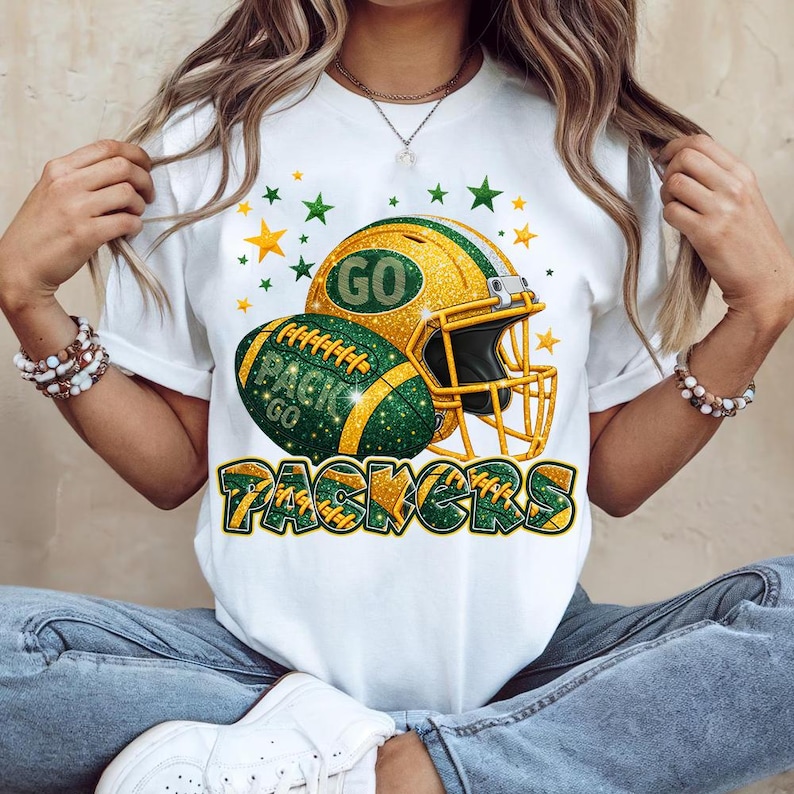 Packer Rhinestone Designs Packers Football Png Game Day Bundle | Green & Yellow Glitter Helmet ...