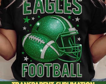 Eagles Football Glitter PNG | Philly Game Day Design (Digital Download)