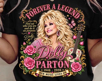 Dolly Parton Memorial PNG, Country Music Memorial Design, Country Singer Sublimation, Vintage Western Shirt Design, Digital Download