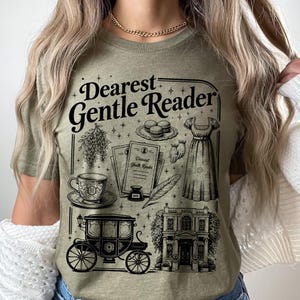 Dearest Gentle Reader PNG, Regency Gossip Society Quote, Spill The Tea Vintage Romance Digital Download