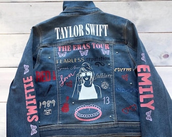 Mädchen Taylor Swift Custom Jeansjacke