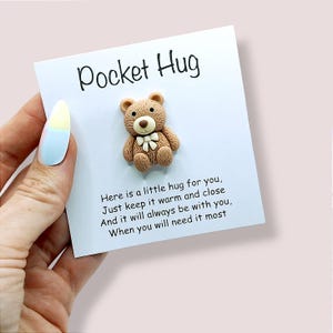 Bear Pocket Hug: Sentimental Keepsake - Thinking of You Comforting Gift