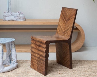 Silla de madera maciza de nogal, silla de cocina, silla decorativa, silla de escritorio, silla de comedor