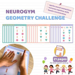 Neurogymnastics for Kids | Bilateral Brain Development | Brain boosting Games | Printable Activities | Dual-hand Brain Exercises | Busy Book
