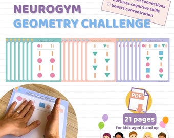 Neurotherapie für Kinder | beidseitige Gehirnentwicklung | Denkanregende Spiele | Druckbare Aktivitäten | Dual-Hand-Gehirnübungen | Belegtes Buch