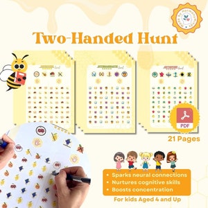 Neurogymnastics for Kids | Bilateral Brain Development | Brain boosting Games | Printable Activities | Dual-hand Brain Exercises | Busy Book