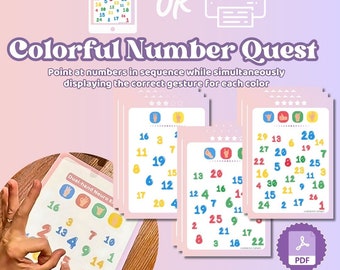 Number Sequence Activity | Kids Brain Boosting Game (PDF Pattern)