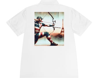 Herren Sport-Polo-Shirt | Hemd mit Tasche | USA T-Shirt | Hergestellt in den USA | Sport-Shirt | Sport Jersey | Vatertags Geschenk | Geschenk für Papa