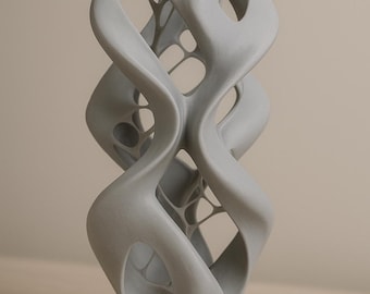 Commercial STL | Twisted Sculpture | 3D Printable | Modern Decorative Art | Abstract Vase Design | Digital Download