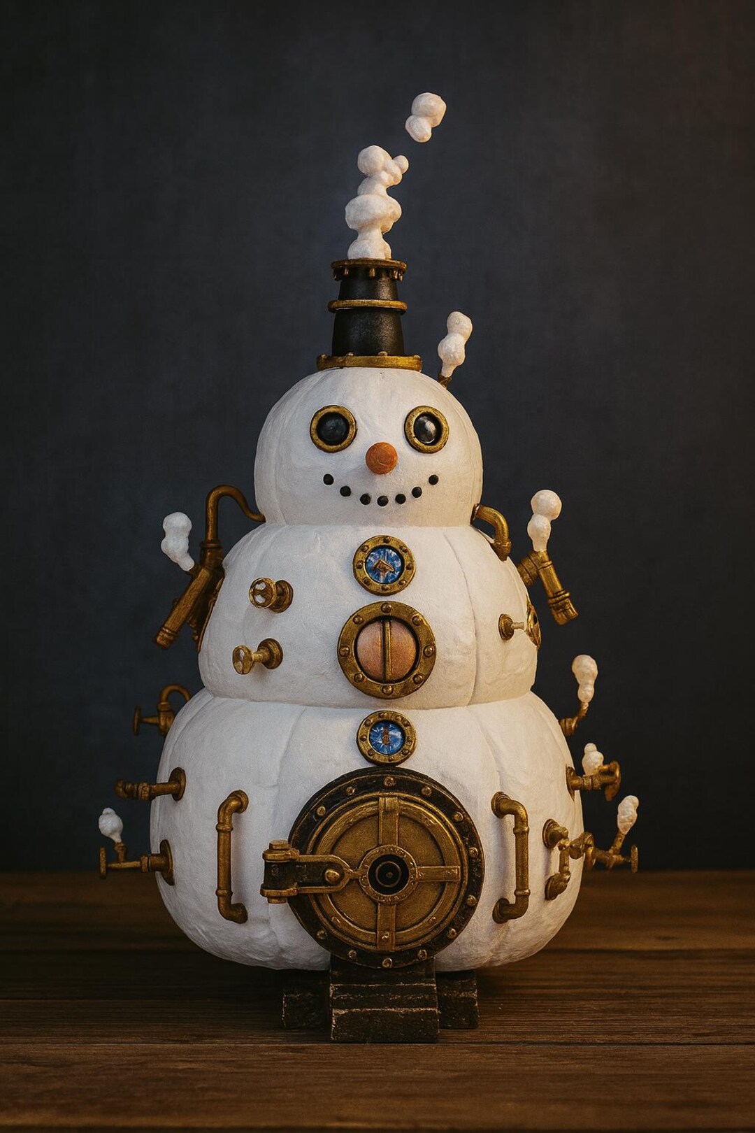 Steampunk Snowman House STL | Christmas Decor | 3D Printable Holiday ...