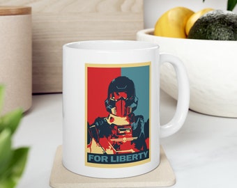 Helldiver 2 Mug For Liberty and Super Earth!