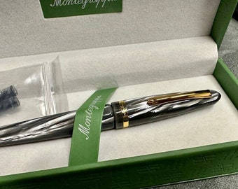 Montegrappa Venetia Celluloid Perle Grau Füllfederhalter