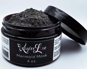 Mermaid Mask | Mud Mask | Clay Mask | Skin Care, Body Care, Gift For Her, Skin Tightening, Personal Care, Self Care, Activated Charcoal