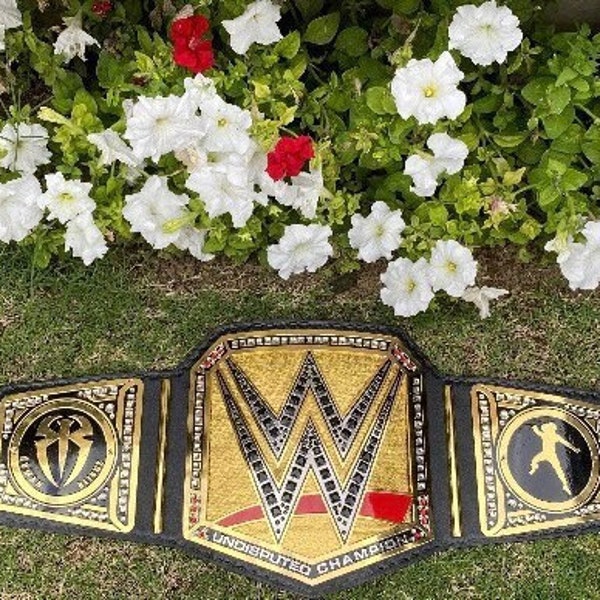 WWE Roman Reigns Undisputed Championship Gürtel Wrestling Titel Replik 2 mm dicke Messingplatten