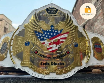 WWE Cody Rhodes Nightmare Championship Belt, Wrestling Belt 2mm Brass Plates