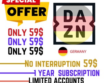 Dazn Account || Dazn Deutsch Premium 12 Month