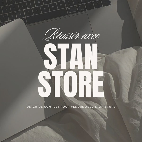Guide de configuration de la boutique Stan Store en français  | e-book avec droits de revente principaux MRR  | PLR | DFY