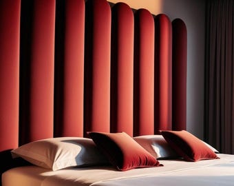 Extra Tall Upholstered Wall Panels, Boho & Minimalist Headboard, Decorative Padded Wall Boards, Custom Size Wall Paneling for Bedroom