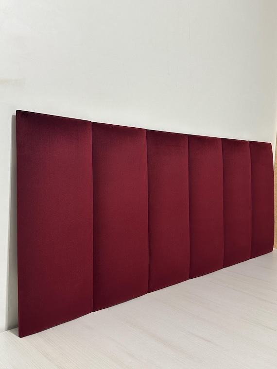 Custom Rectangular Wall Panels for Bedroom Headboard or Wall Decor, Soft Upholstered Fabric or Faux Leather Panels, Custom Size Headboards