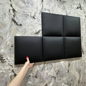 Bedroom Fabric Upholstered Panels & Headboards, Luxury Custom Size Padded Boards, Living Room Wall Panel Gift, Square Adhesive Wall Panels