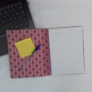 Cuaderno / Funda para bloc de notas A5 – Cartón de tela hecho a mano