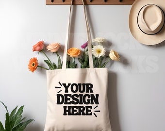 Tragetasche Mockup natürliche Canvas Tragetasche Mock up | Eco Tote Einkaufstasche Mockup | Natürliche Tragetasche Mock-Ups | Stofftasche Mock up Bag