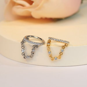 Piercing conque CZ/Boucle d'oreille conque 16G/boucle d'oreille hélicoïdale/bijou piercing conque Tragus 6 mm/8 mm/10 mm