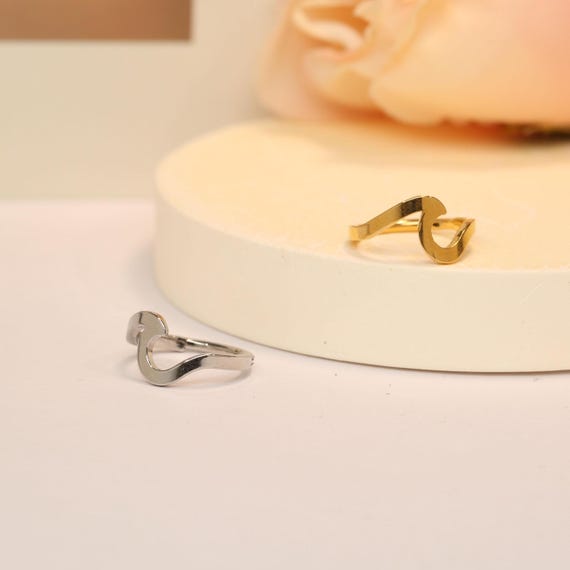 Einzigartige Welle Offener Ring Nasenring Conch Piercing Ring Hoop