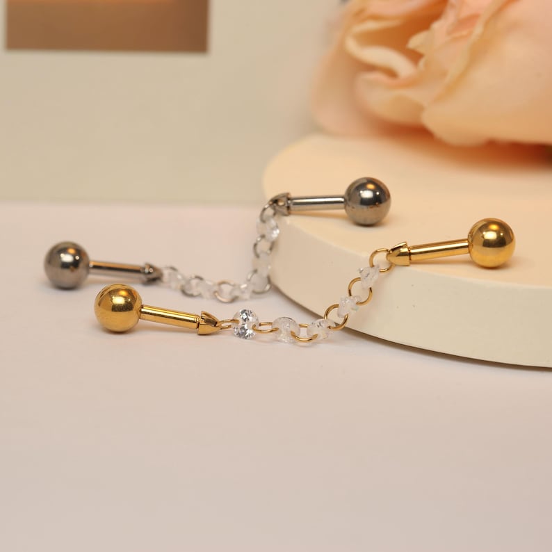 PIERCING ACCIAIO BORCHIE E ZIRCONI - Foto 6