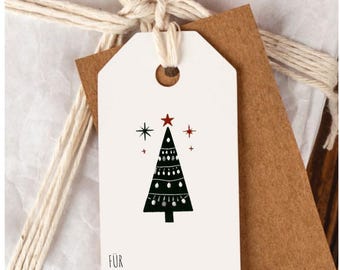 Christmas gift tags, DIY tags, digital gift tags, festive labels, printable gift tags, Christmas gift
