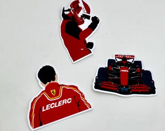 Charles Leclerc Stickers | Ferrari Stickers | Formula One - Unofficial