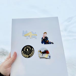 Max Verstappen 4th World Cup Aufkleber | F1 Champion 2024 - Inoffiziell