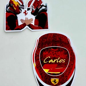 Charles Leclerc and Carlos Sainz Stickers | Ferrari | Formula One Stickers | Charlos - Unofficial
