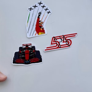 Carlos Sainz Aufkleber | Formel 1 | Racing Motorsport Aufkleber | Ferrari