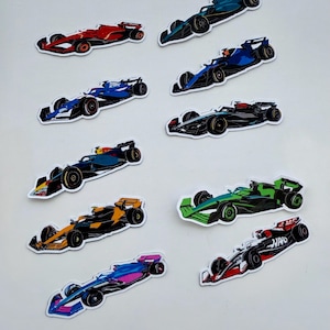 F1 Team Car Stickers | 2024 Formula 1 Cars | Stickers for All F1 Teams