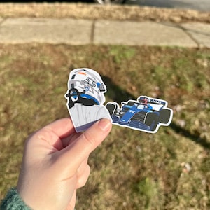 Carlos Sainz Williams Stickers | 2025 Season Tribute | Matte, Glossy, or Water-Resistant