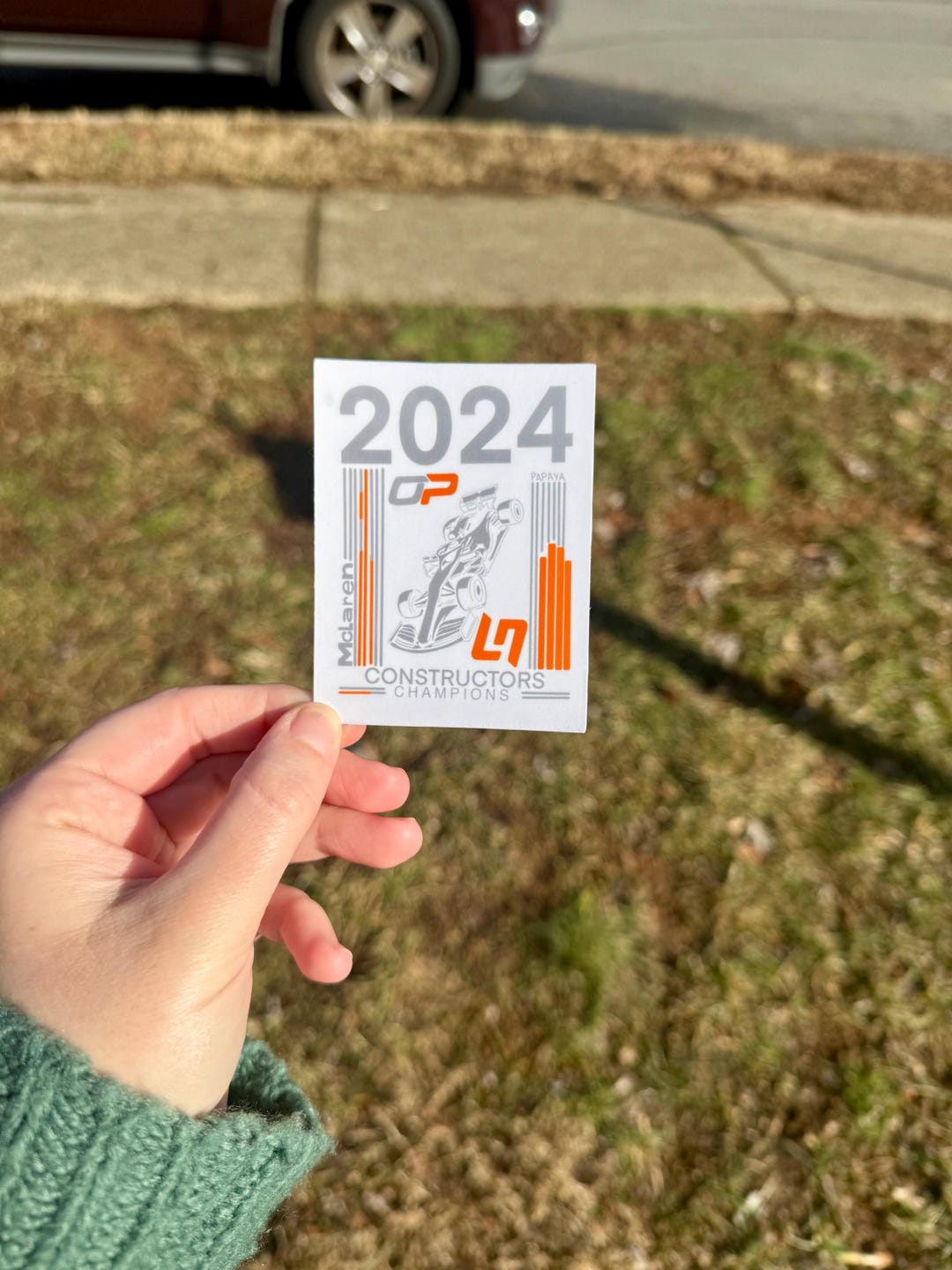 Mclaren 2024 Constructors’ Champions Sticker – F1 Vinyl Sticker in ...