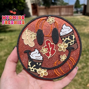 Fall Vibes Smiley Freshie: Car Air Freshener