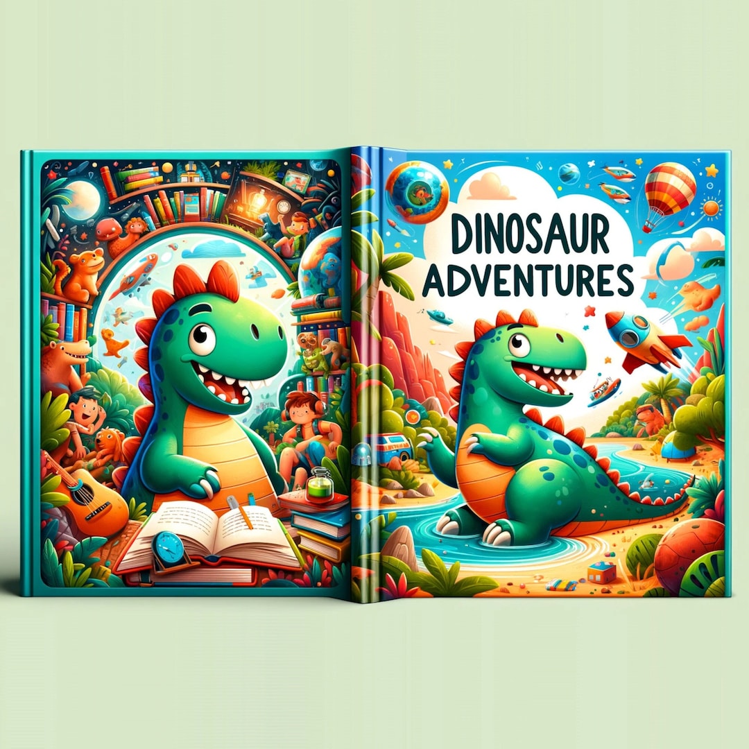 10 Pages Dinosaur Adventures Doodlefun Printable Coloring Book | for ...