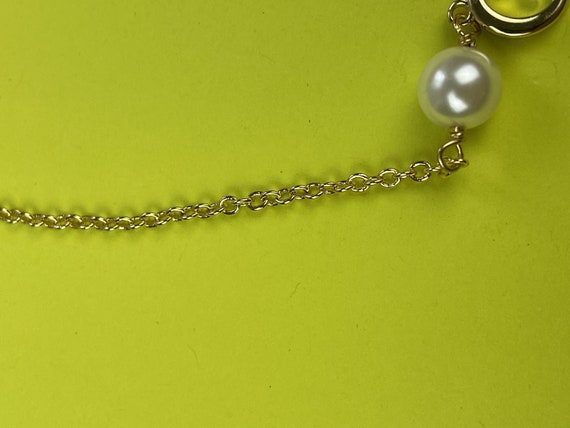 Vintage Gucci Gold Chain Pendant with Iconic Gucc… - image 3