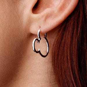 Musse Pigg Silhuett Örhängen S925 Sterling Silver Pandora Örhänge bild 2