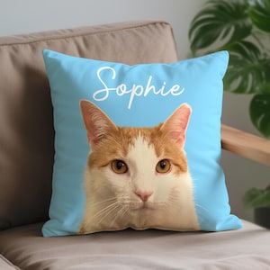 Personalized Dog Pillow Using Pet Photo + Name Custom 3d Pillow, Custom Dog Face Pillow, Personalized Cat Shaped Pillow, Christmas Gift