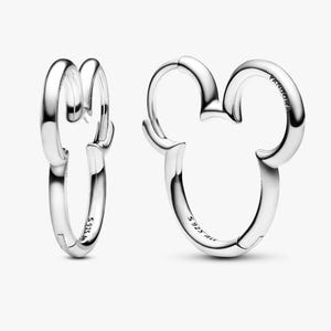 Musse Pigg Silhuett Örhängen S925 Sterling Silver Pandora Örhänge bild 1