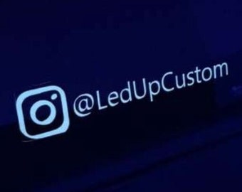 Luminous LED Instagram Display Sticker LED Car Instagram