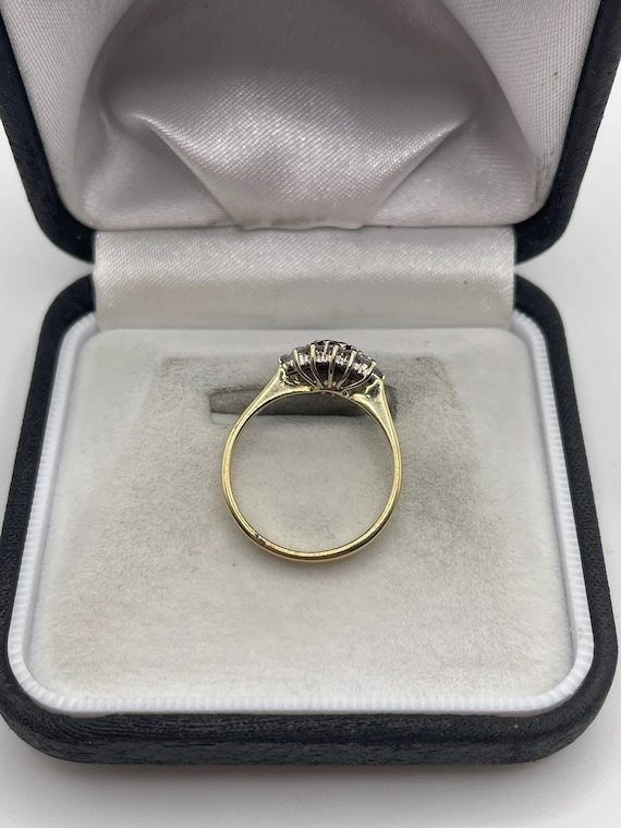 18ct gold sapphire and diamond ring - image 3