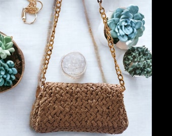 Straw cross-body bag, Raffia bag, Shoulder bag, Minimalist shoulder raffia bag, Texture shoulder bag,Mother days,luxury and special