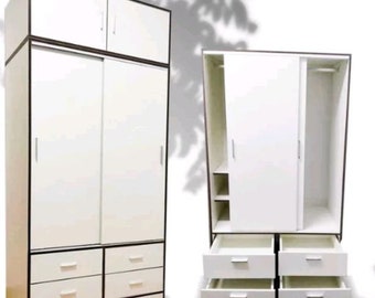 Multifunctional luxury solid wood wardrobe