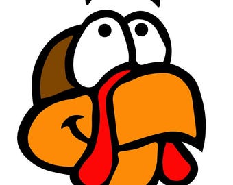 Turkey face thanksgiving SVG File