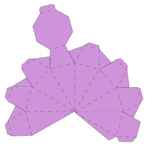 File in formato SVG della scatola per bomboniere per matrimonio con diamanti